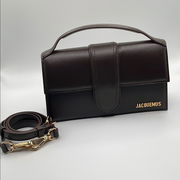 Jacquemus Dark Brown Leather Bag - Picture 1 of 9